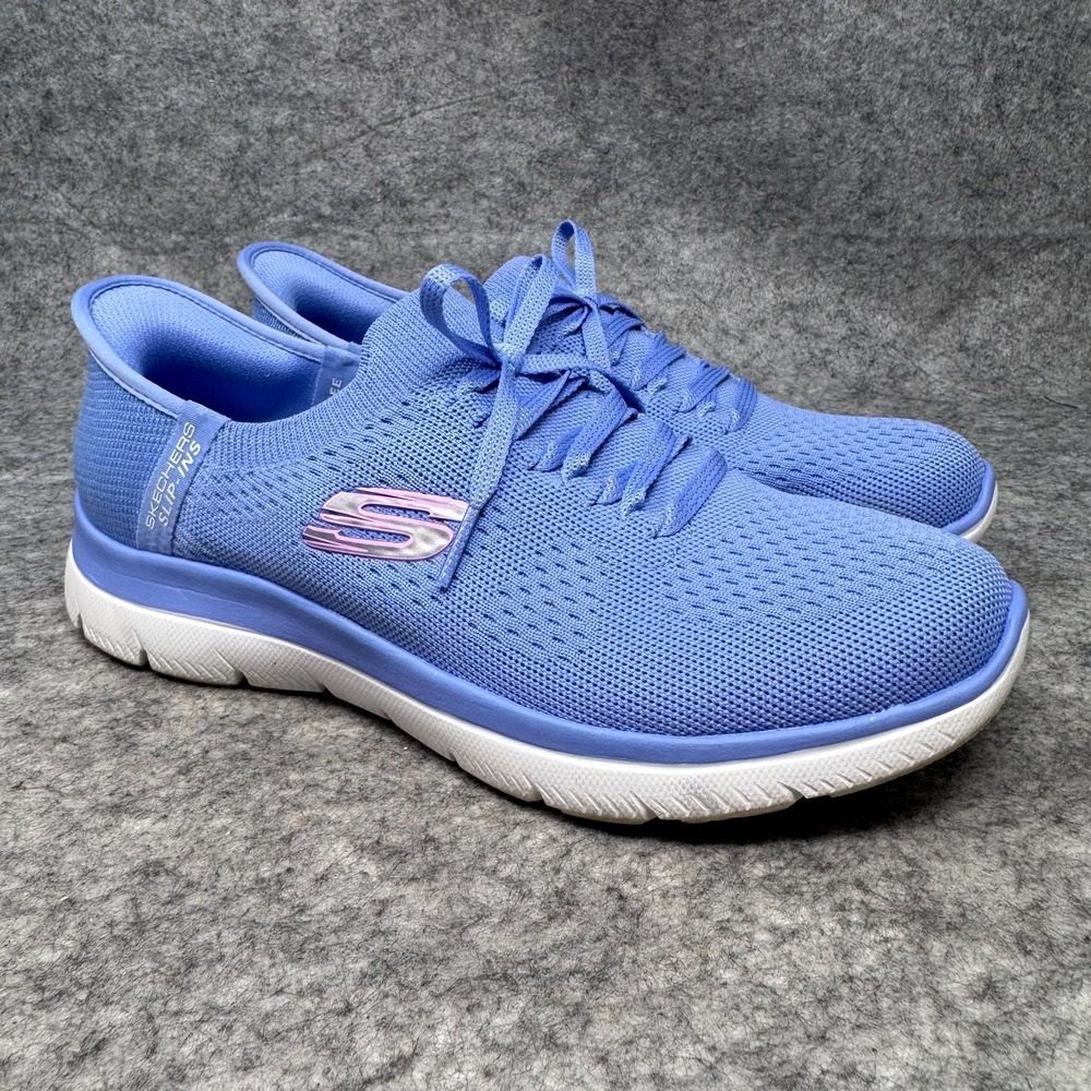 Skechers Hands Free Slip-Ins Summits Womens Shoes Sz 8 Sneakers Periwinkle